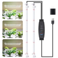 Led Grow Light Strips For Indoor Plants Full Spectrum 120 Leds 157 With 4 Install Methods 61216H Timer 10 Dimmable Levels