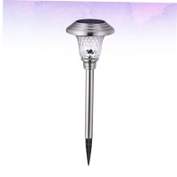 Orfofe 2 Pieces Garden Lantern Solar Lamps For Walkways Stainless Steel Light Pole Solar Lights Outdoor Solar Light Stick Lamp Led Pendant Lamp