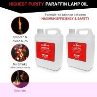 Gas One 2 Pack Liquid Paraffin Lamp Oil 1 Gallon Clear Oil Lamp Multifunctional Lamp Oil Smokeless Odorless Indoor Ideal For