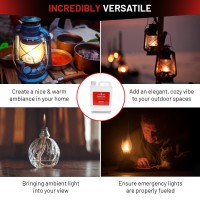 Gas One 2 Pack Liquid Paraffin Lamp Oil 1 Gallon Clear Oil Lamp Multifunctional Lamp Oil Smokeless Odorless Indoor Ideal For