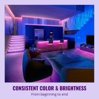 Wiz Rgb Led Light Strip 50 Ft Cut To Fit 16 Million Colors Shades Of White Preset Light Modes Connects To Your Wifi Voi