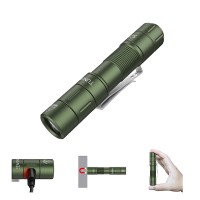 Tunenge S21 Aa Rechargeable Mini Flashlight 880 High Lumen Led Flashlight Magnetic Tail Switch Edc Pocket Flashlight Suitable