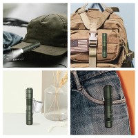 Tunenge S21 Aa Rechargeable Mini Flashlight 880 High Lumen Led Flashlight Magnetic Tail Switch Edc Pocket Flashlight Suitable