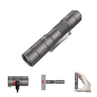 Tunenge S21 Aa Rechargeable Mini Flashlight 880 High Lumen Led Flashlight Magnetic Tail Switch Edc Pocket Flashlight Suitable