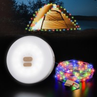 Vlu 328Ft Outdoor String Lights Led String Lights For Outside Waterproof Colored Light Twinkly String Lights For Christmas Tr