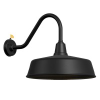 Joesa Extra Large 24 Barn Gooseneck Light Dusk To Dawn Exterior Light Fixture Ideal For Installation On Porch Garage Doorwa