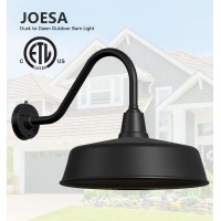 Joesa Extra Large 24 Barn Gooseneck Light Dusk To Dawn Exterior Light Fixture Ideal For Installation On Porch Garage Doorwa