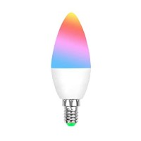 Ngnsky Wifi E14 Smart Rgbcw Candle Bulb Compatible With Alexa,Google Assistant,Smartthings,App And Voice Control 5W