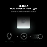 Thirdreality Multifunction Night Light 2 Pack Zigbee Repeater 3In1 Combines A Motion Sensor A Illumination Sensor And Rgb