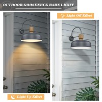 Luminzone Outdoor Barn Light Gooseneck Barn Light Farmhouse Exterior Wall Mount Light Vintage Wall Lighting Fixture Industrial