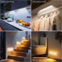 Ct Capetronix Under Cabinet Lights Under Counter Light For Kitchen With 3 Color Temperatures 3 Modes Dimmable Rechargeable Mot