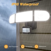 Battery Powered Led Flood Light Outdoor 1800Lm Motion Sensor Security Lights 5000K Ip65 Waterproof Wireless Flood Light Batt