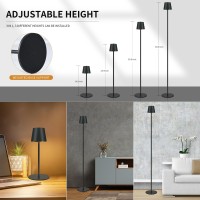 Imqsqik 2Pack Cordless Floor Lamp For Outdoorindoor Builtin 6800 Mah Battery Led Battery Operated Lamp Rechargeable With Tou