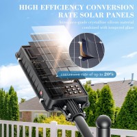 Vipzon 2000W Solar Street Lights Outdoor Solar Lights Outdoor Waterproof 6500K Solar Parking Lot Lights Commercial Dusk To Da