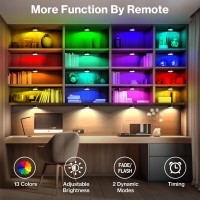 Cadrim Puck Lights 13 Colors Changeable Led Puck Lightings Led Lights For Bedroom Under Cabinet Lights Under Cabinet Lightin