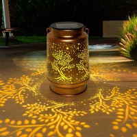 Anytalk Tree Of Life Solar Lantern Lights Outdoor Solar Lanterns Garden Decor Hanging Solar Lantern For Backyard Porch Patio T