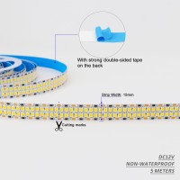 Ledenet 2835 Smd Warm White Led Strip Lights 3000K Dc 12V 2400 Leds 164Ft5M Double Row Flexible Led Strip Tape Light Ribbon La