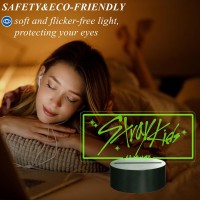 Stay Merch Sk Z Night Light 3D Night Light 16 Colors Adjustable Night Light With Remote Dim S K Fans Gifts For Christmas B