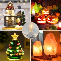 Accessory Cord With 9 Led Light Bulb And Female Plug 15 Ft Christmas Village Light Cord With Clip C7 Led Night Lights For Indo