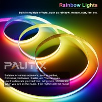 Pautix Rgb Smart Ic Cob Led Strip Light Addressable 328Ft10M Ullisted 24V Color Flowing Strip Light Multicolor Flexible Tape