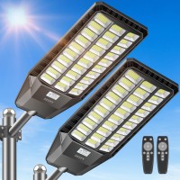 Solar Lights Outdoor 4800W Commercial Grade Solar Street Lights Outdoor 480000 Lumens Solar Parking Lot Lights Dusk To Dawn S