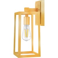 Outdoor Wall Light Fixtures, Exterior Golden Waterproof Lanterns, Porch Sconces Wall Mounted Lighting With Glass Shades, E26 Sockets Wall Lamps For Patio Front Door Entryway (Bulb Not Included)