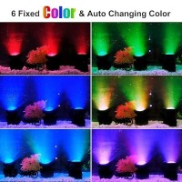 Crepow Solar Underwater Pond Lights Super Bright Rgb Led Submersible Pond Lights Color Changing Spotlights Ip68 Waterproof Foun