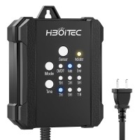 Hiboitec 65W Low Voltage Landscape Transformer Outdoor Lighting Transformer With Photocell Sensor And Timer 120V Ac To 12V Dc