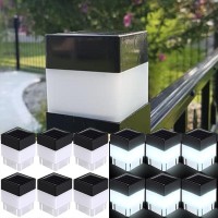 Solar Led Fence Post Cap For Wrought Iron And Aluminum Or Garden Solar Fence Lights White Light For Garden Yard Pathway 2In