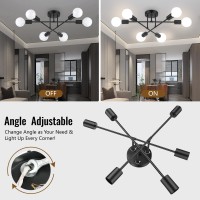 Ceiling Light Fixture 6Light Ceiling Light Chandelier Modern Dinning Room Light Fixture Sputnik Light Fixtures Ceiling Mount