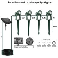 Zyan Solar Landscape Lighting Solar Spot Lights Outdoor For Yard Garden Lawn Plant Tree Wall Pathways Pool Areas With A