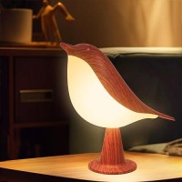 Vquand Bird Small Desk Lamp Dimmer Kids Night Light For Bedroom Cordless Table Lamp With 3 Color Temperature And Touch Sensor