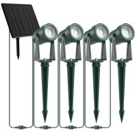 Zyan Solar Landscape Lighting Solar Spot Lights Outdoor For Yard Garden Lawn Plant Tree Wall Pathways Pool Areas With A