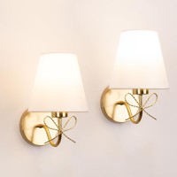 Adust Antique Brass Wall Sconces Lighting Fixture Hardwire E26 Industrial Vintage Gold Wall Light Set Of 2 Pack Wall Lamp Bathr