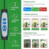 Wiaxulay Grow Lights For Indoor Plants Full Spectrum 78 Led11 In Desktop Plant Grow Light With Metal Base Height Adjustable 7