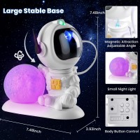 Onekka Astronaut Galaxy Projector Star Projector Galaxy Light Astronaut Starry Nebula Ceiling Led Lamp With Timer And Remote