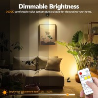 Wireless Led Spotlight Indoor Rechargeable Battery Operated Floor Uplighting Indoor Picture Light With Remote Timer And Dimmab