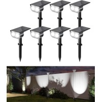 Jackyled Solar Spot Lights Outdoor 7 Pack Solar Landscape Lights 3 Modes Solar Lights For Outside Landscape Lighting Waterpro