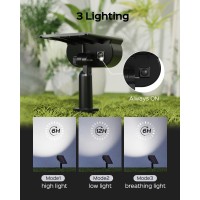 Jackyled Solar Spot Lights Outdoor 7 Pack Solar Landscape Lights 3 Modes Solar Lights For Outside Landscape Lighting Waterpro