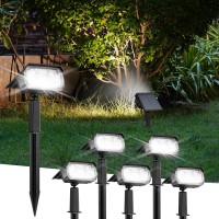 4 Pack Color Changing Solar Spot Lights Outdoor Waterproof Ip68 Usb Solar Powered Landscape Spot Lights 8 Colors Auto Cycling