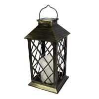 Outdoor Solar Led Lantern, Waterproof Hanging Lantern, Flickering Flameless Candle Light, Decoration Lamp For Patio, Garden, Party, Backyard