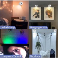 Wall Light Up And Down Lights Rechargeable 3 Color Rgb Ambience 6 Brightness Wall Sconce With Remote Magnetic 360 Free R