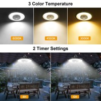 Auzev Solar Lights Indoor Outdoor 3000Lm Solar Powered Shed Light With Switch Remote Timer 3 Cct Ip65 Waterproof Pendant For