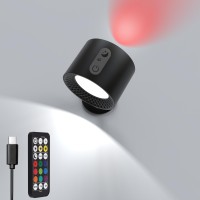 Wall Light Up And Down Lights Rechargeable 3 Color Rgb Ambience 6 Brightness Wall Sconce With Remote Magnetic 360 Free R