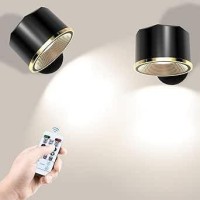 Wall Light Up And Down Lights Rechargeable 3 Color Rgb Ambience 6 Brightness Wall Sconce With Remote Magnetic 360 Free R