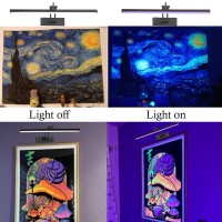 Yuichoy Black Light For Blacklight Tapestry 16 Picture Lights Battery Operated With Remote For Halloween Fluorescent Poster