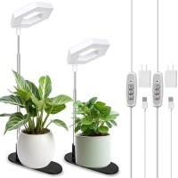 Foxgarden Plant Light 84Leds Grow Light For Indoor Plants Full Spectrum Desk Growing Lamp With Detachable Base Height Adjusta