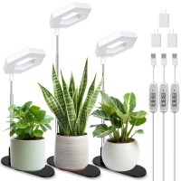 Foxgarden Plant Light 126Leds Grow Light For Indoor Plants Full Spectrum Desk Growing Lamp With Detachable Base Height Adjust