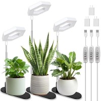 Foxgarden Plant Light 126Leds Grow Light For Indoor Plants Full Spectrum Desk Growing Lamp With Detachable Base Height Adjust