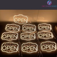 Led Neon Open Sign For Business Adjustable Brightness Neon Lights For Party Bar Salon Stores Hotel Wall Decor Come In Were Ope